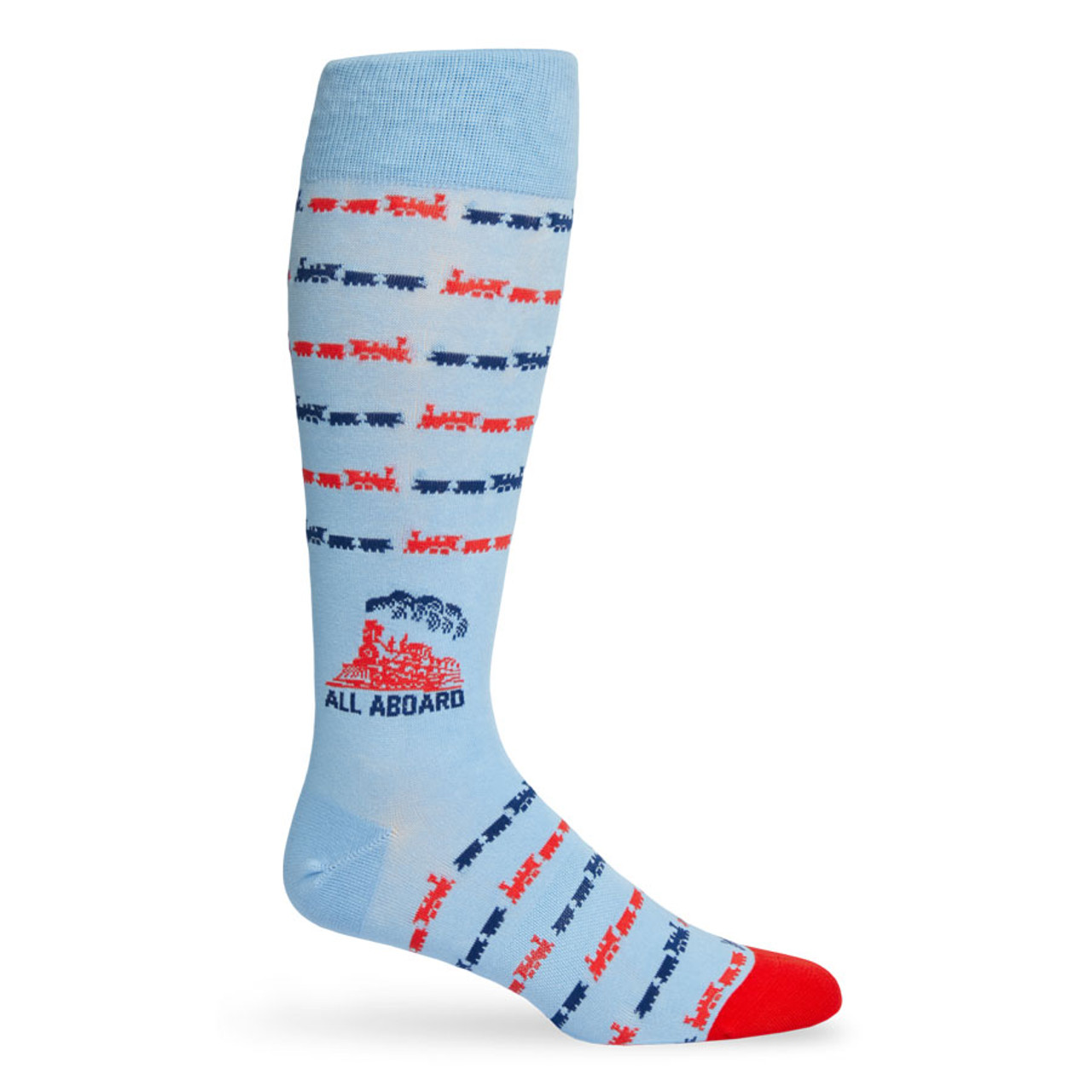 ALL ABOARD --> Lane Train | Powder Blue Dress Socks | DeadSoxy