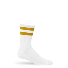 Gold Retro Athletic Casual Socks | Uber-Soft Premium Yarn