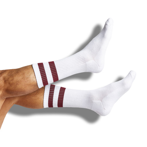 Maroon Marl Casual Socks