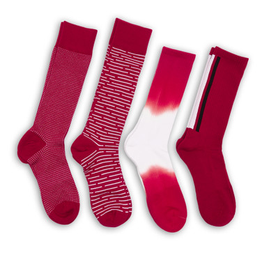 Cardinal Women's Cream Crew Socks