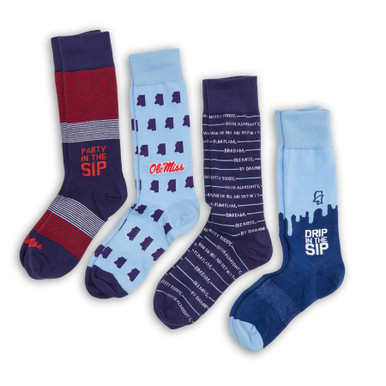 Ole Miss - 4-Pack Dress Socks