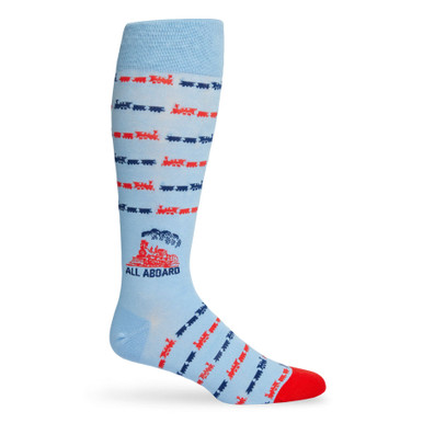 ALL ABOARD --> Lane Train | Powder Blue Dress Socks | DeadSoxy