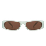 Skyrider - Retro Rectangle Narrow Square Slim Sunglasses