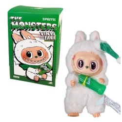POP MART Plush Figure in the Style of Labubu – Sprite Edition | Blind Box Keychain Plush (DUPE)