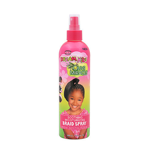 African Pride Dream Kids Olive Miracle Soothing Moisturizing Braid Spray 12 oz