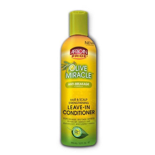 African Pride Olive Miracle Anti-Breakage 2-in-1 Leave-In Conditioner 12 oz