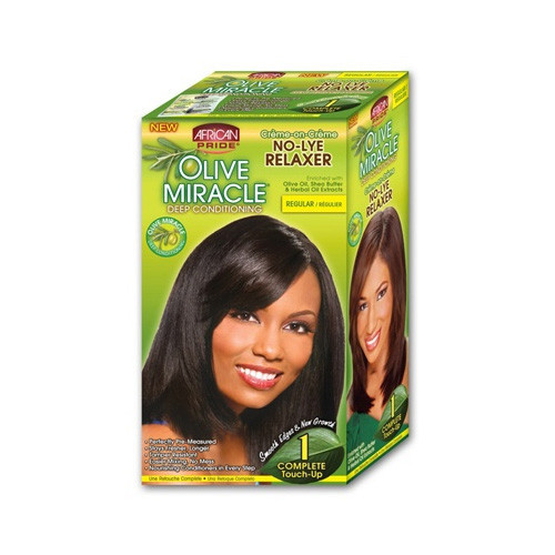 African Pride Olive Miracle No-Lye Relaxer 1 Complete Touch up