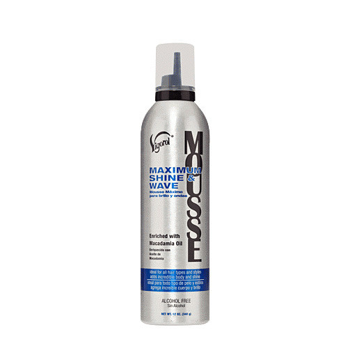 Vigorol Mousse Maximum Shine & Wave 12 oz
