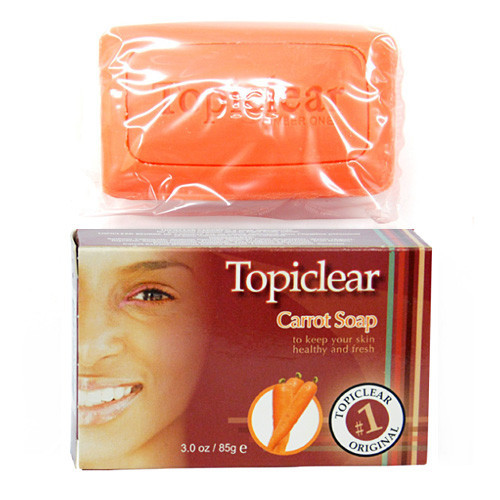 Topiclear Carrot Soap for Healthy and Fresh Skin 3 oz
