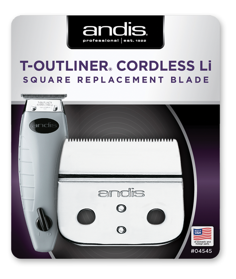 Andis Cordless T-Outliner® Li Replacement Square Blade, #04545
