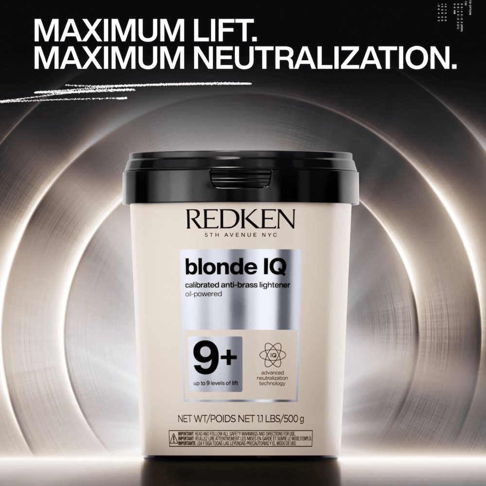 BLONDE IQ™ 9+ Calibrated Anti-Brass Lightener – Up to 9 Levels Lift