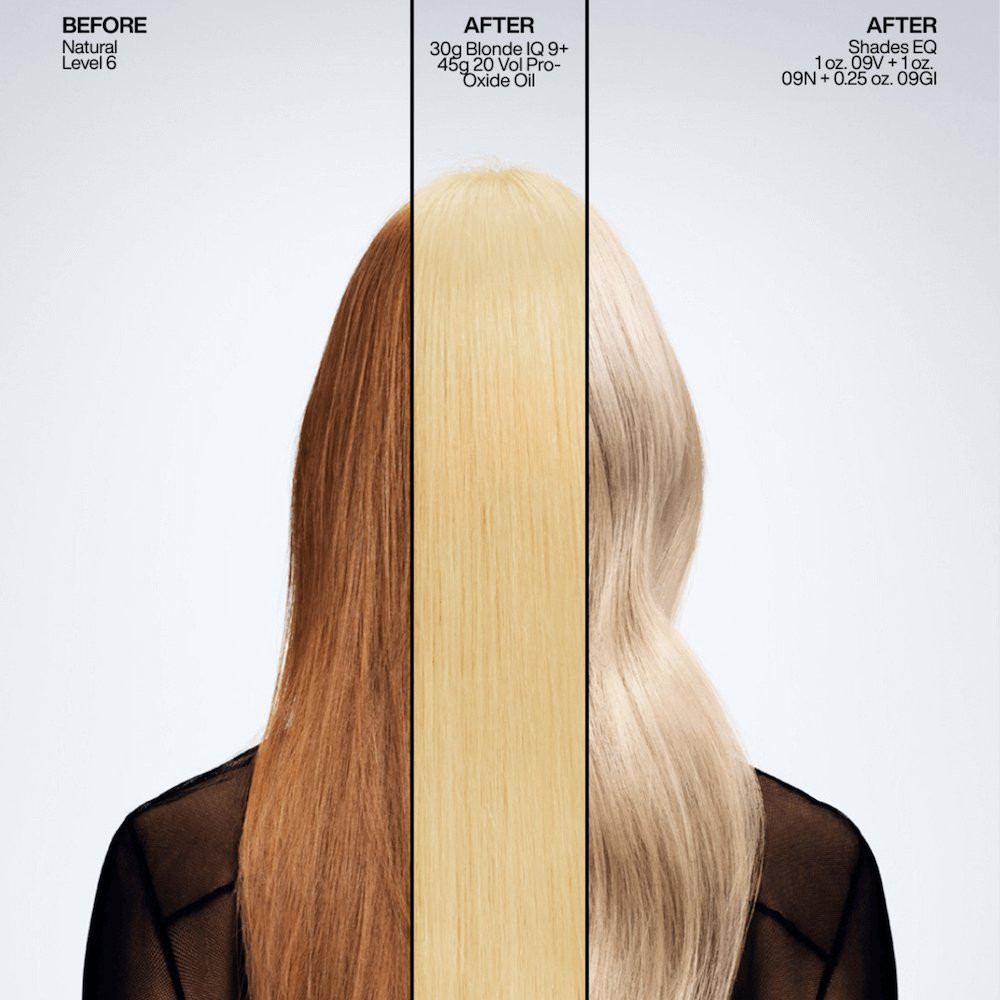 BLONDE IQ™ 9+ Calibrated Anti-Brass Lightener – Up to 9 Levels Lift
