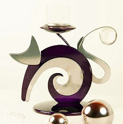 Cosmos Cat Curled Tealite Holder