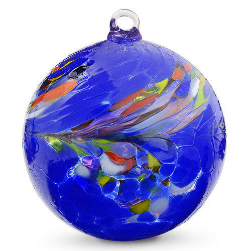 Blue Circus Kugel Iridized