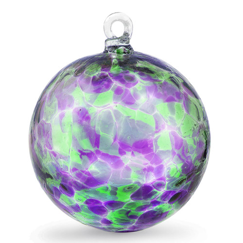 Purple / Green Kugel  4 Inch