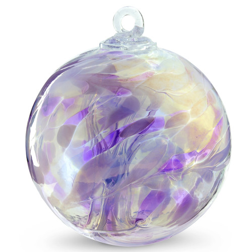 Witch Ball Lavender Lilly Iridized