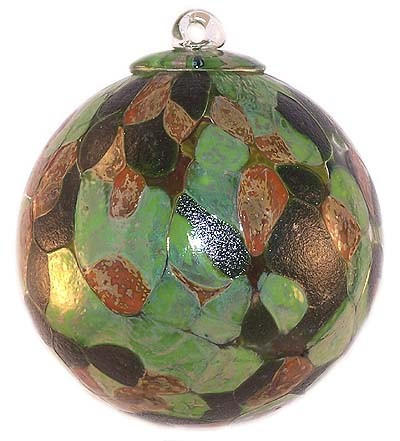 Silver Nitrate Greens & Burnt Orange  6 Inch