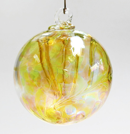 Small Witch Ball "September Sunset" Iridized