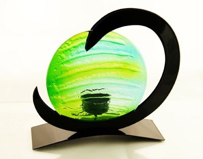 Neutron Tealight Candle Holder Green