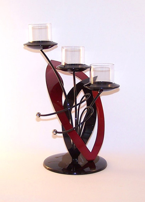 Entangled Leaves Tealite Holder Triple