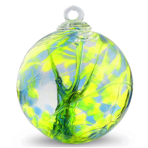 Witch Ball Kinda Blue & Kinda Green