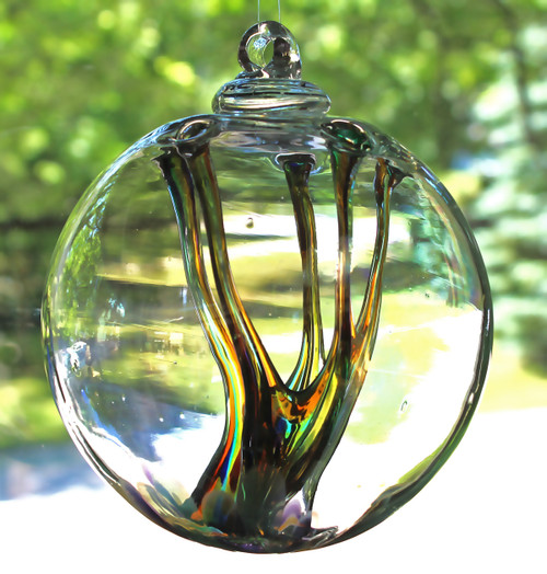 Enigmatic Witch Ball Iridescent Serenity Colors