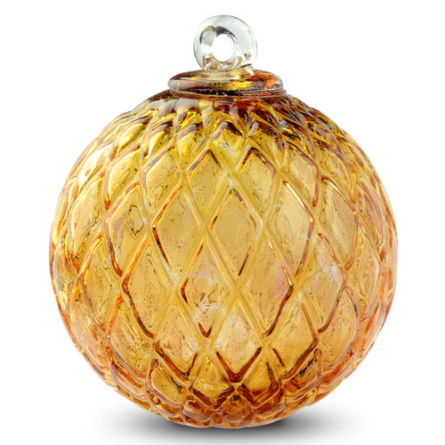 Diamond Optic Friendship Ball, Gold Topaz (4 inch)