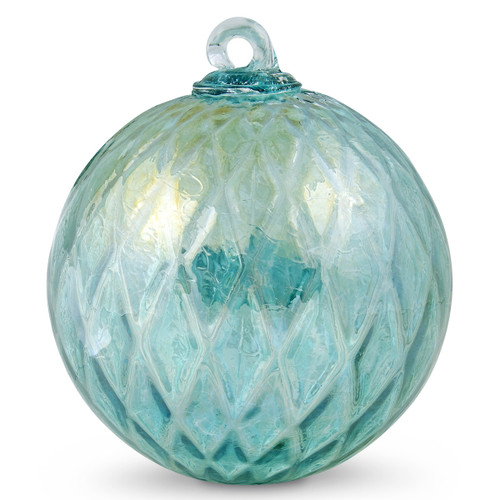 Diamond Optic Friendship Ball, Emerald Green Iridized (6 inch)