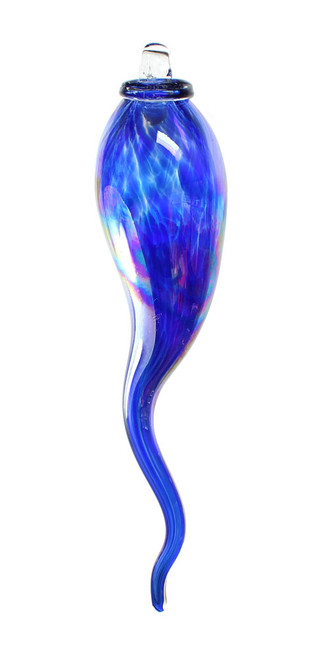 Italian Horn  "Cornicello" Cobalt Blue