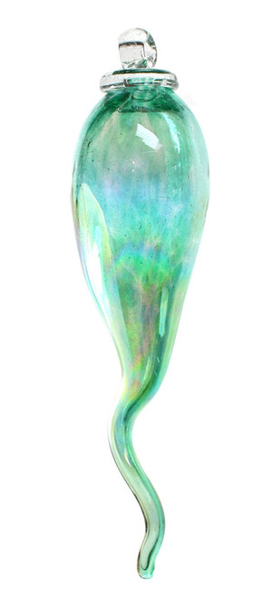 Italian Horn  "Cornicello" Emerald Green