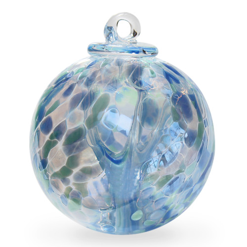 Witch Ball  "Blue Lagoon" Iridized