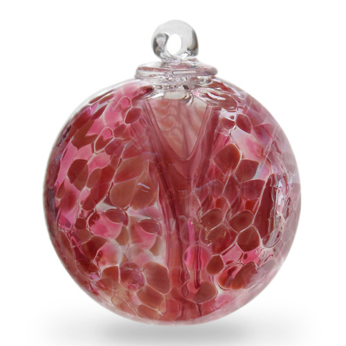 Witch Ball "Tea Rose" Iridized