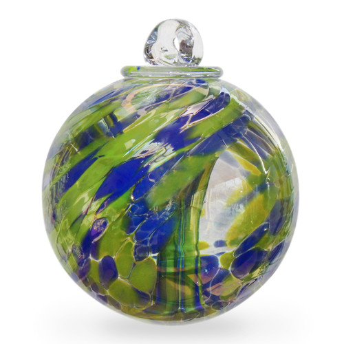  Witch Ball "Day Gecko" Iridized