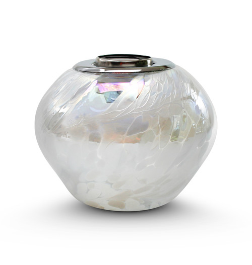 Solar Table Lamp Moon Glow White