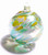 Yellow, White and Green Twist Iridized  2.5 Inch