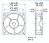 Mechatronics F1238S24B-FHR DC Axial Fan