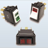 Carling Technologies LTIGK51-1S-BL-RD-FN Rocker Switches