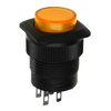 E-Switch RP3508ABLKYELYELNS Pushbutton Switches