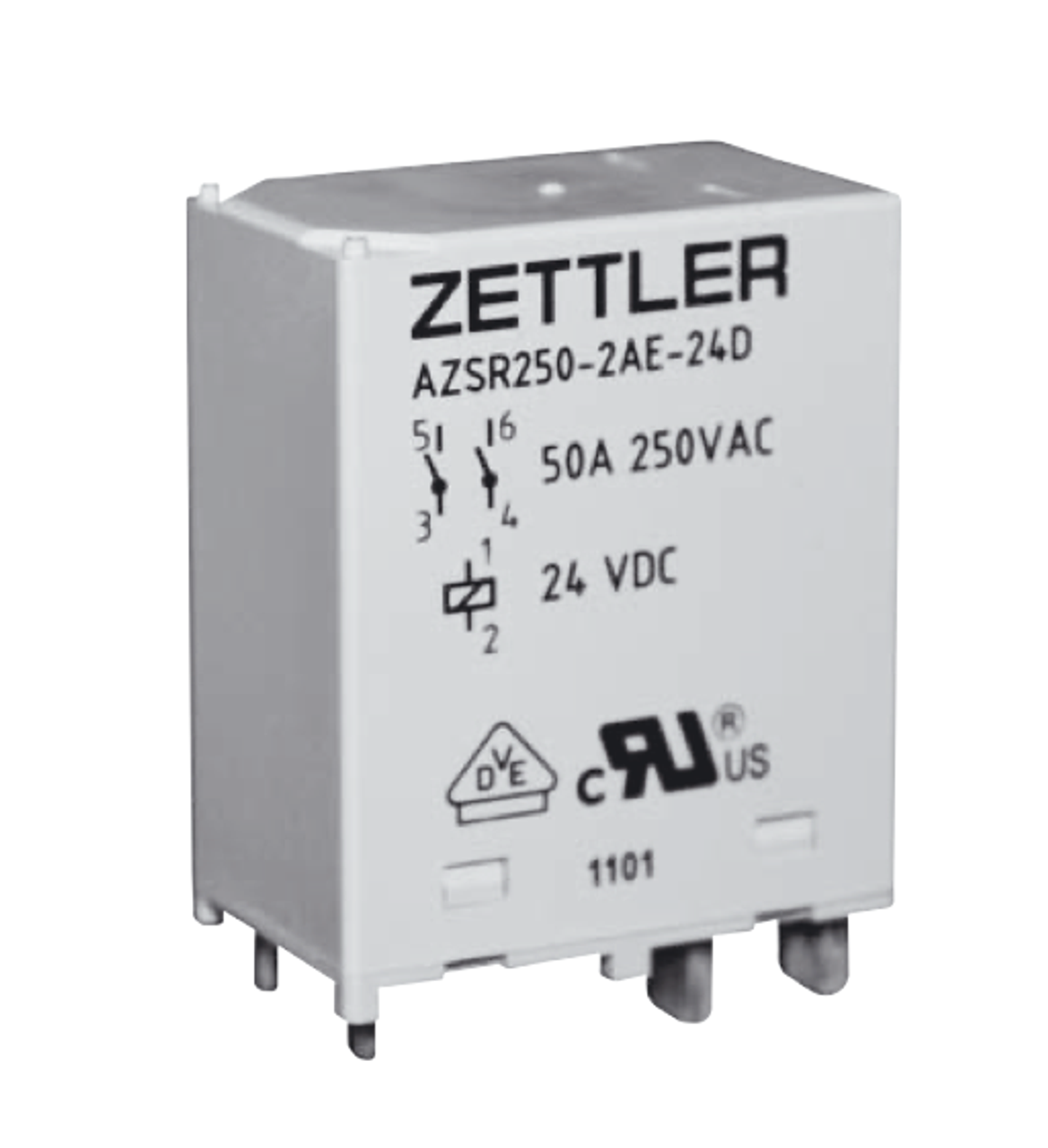 American Zettler AZSR250-1AE-5D Power Relay