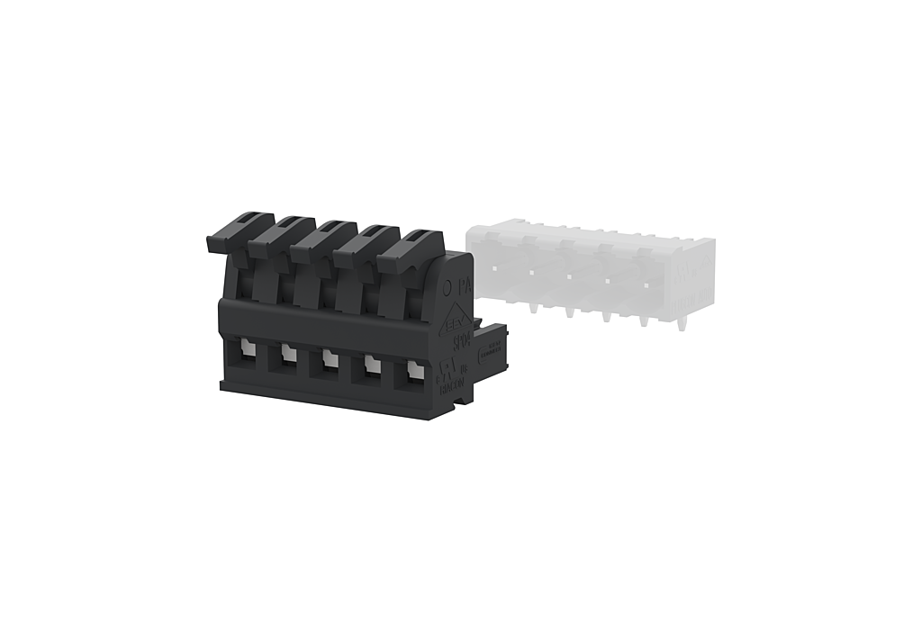Metz Connect ASP0450522 5-Position Spring Terminal Block Plug