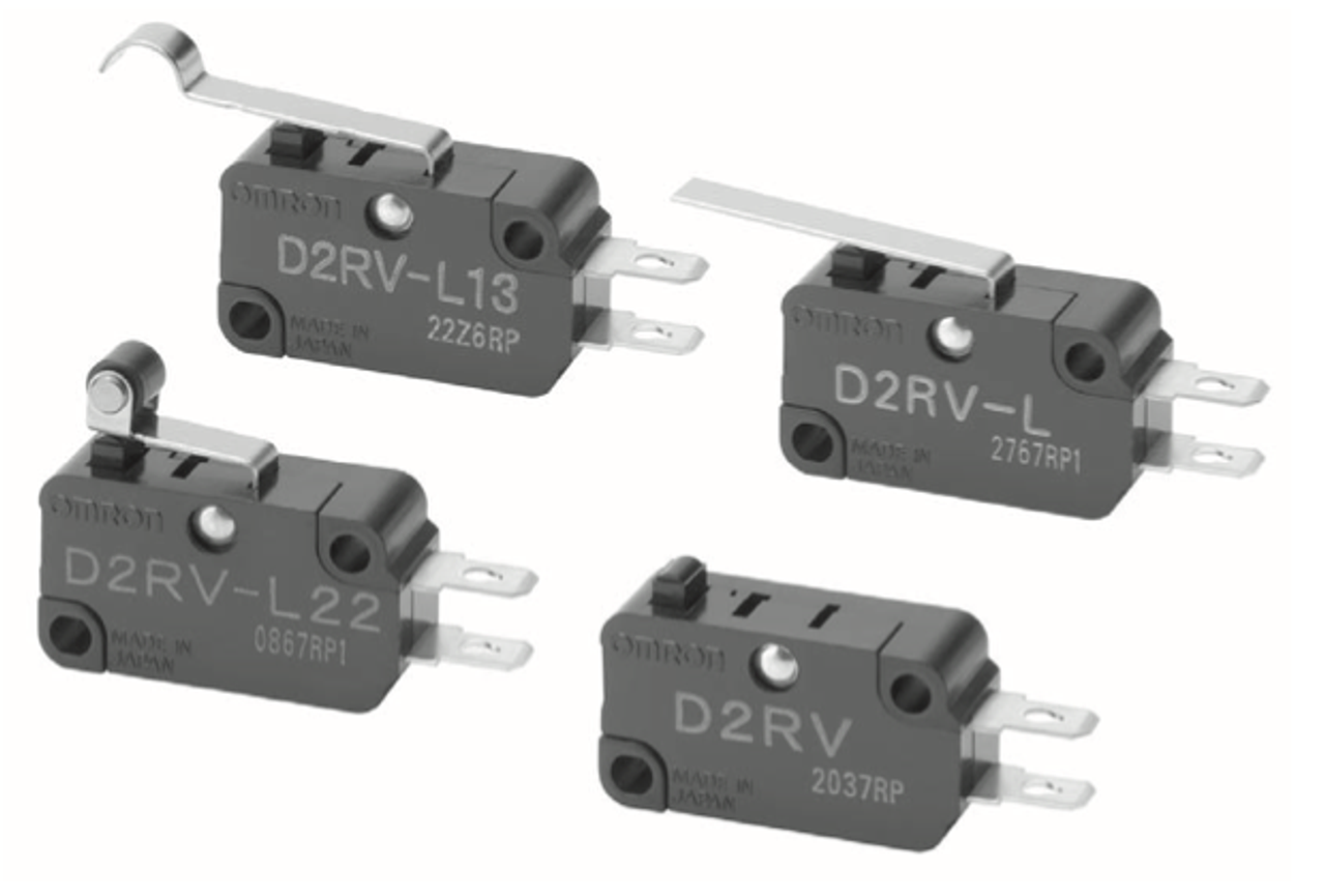 Omron D2RV-L11E Basic, Snap-Action Switches