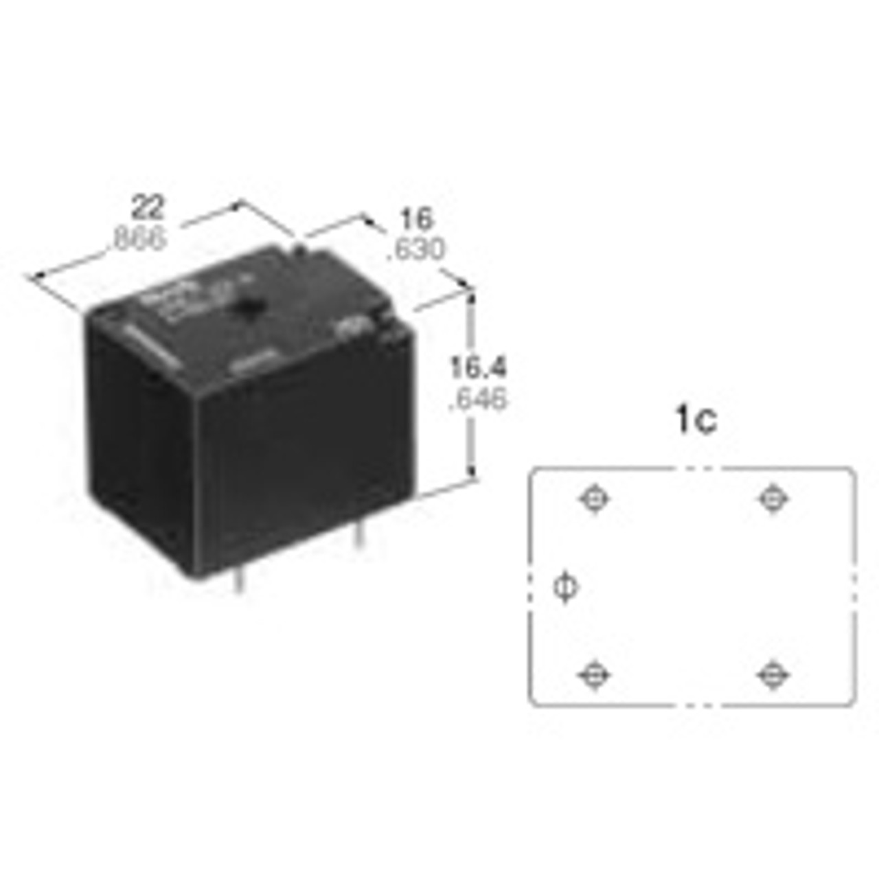 Panasonic Electric Works JSM1AE-12V-4 Automotive Relay