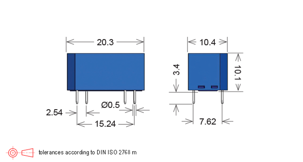 Standex Electronics DIL05-1C90-51FHR Reed Relay