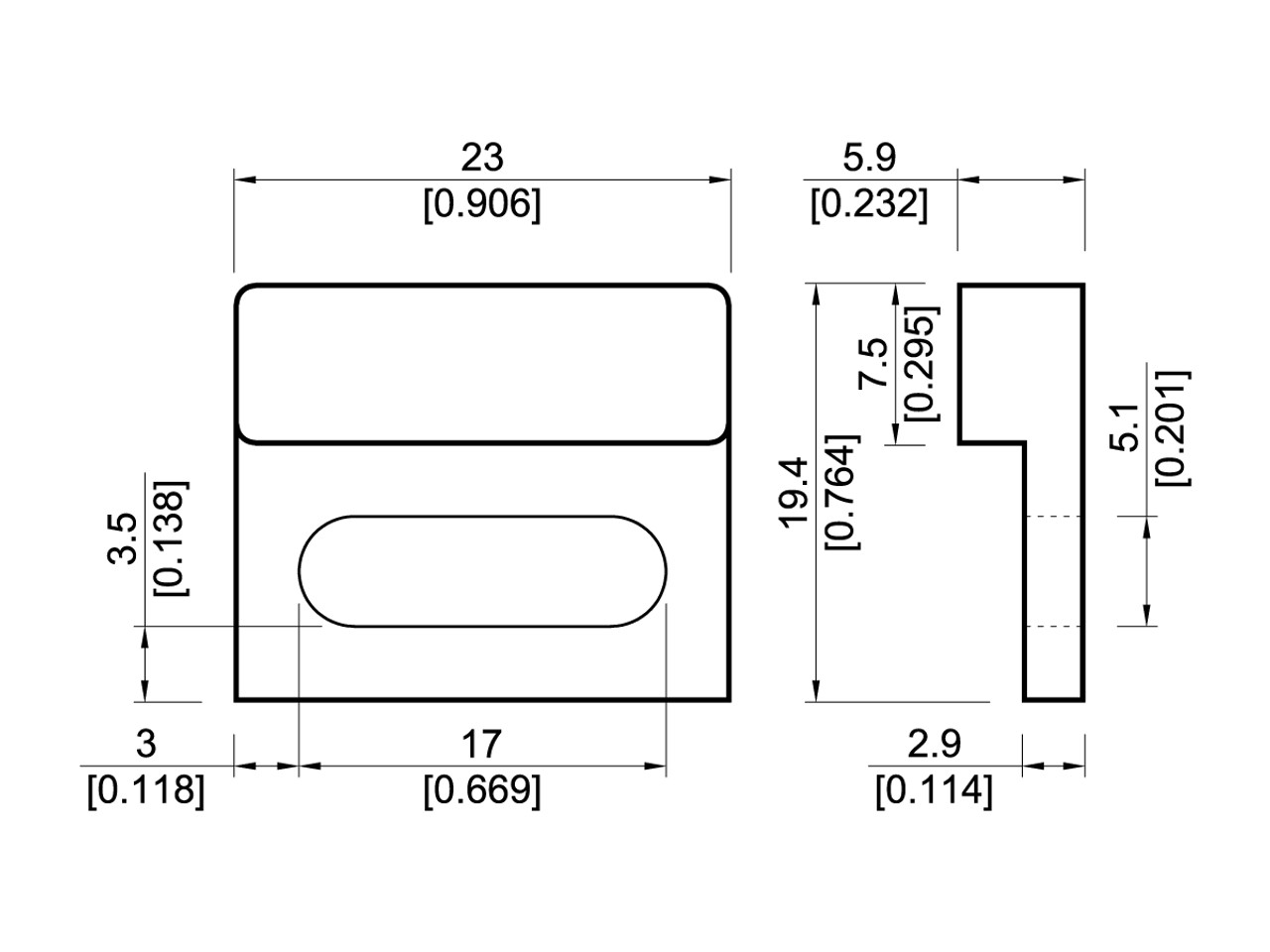 Standex Electronics M05 Magnet in Casing