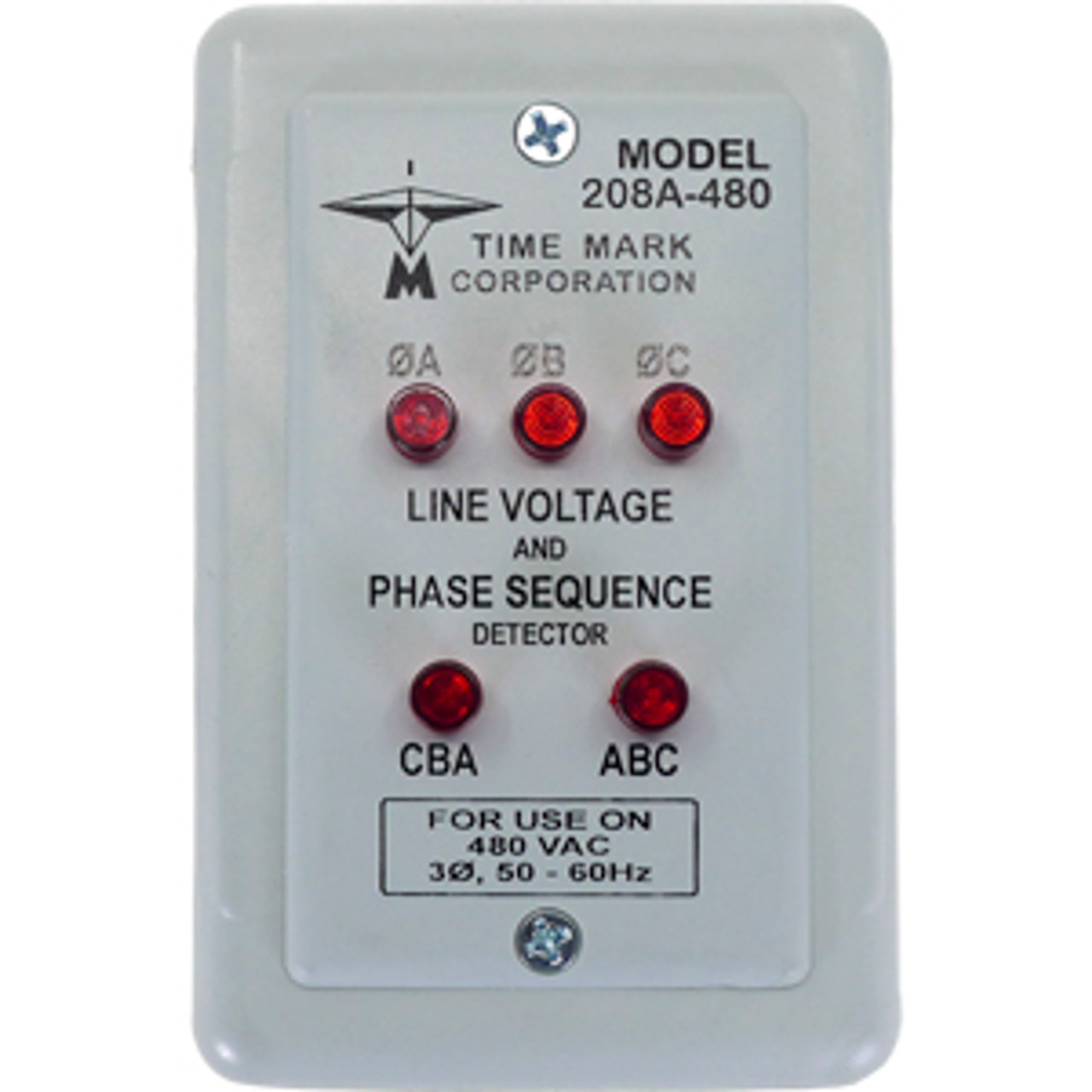 TimeMark 208D-208/240V Line Voltage & Phase Sequence Detector