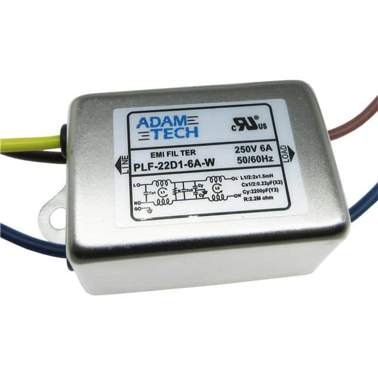 AdamTech PLF-22D1-6A-W Single Phase Filters