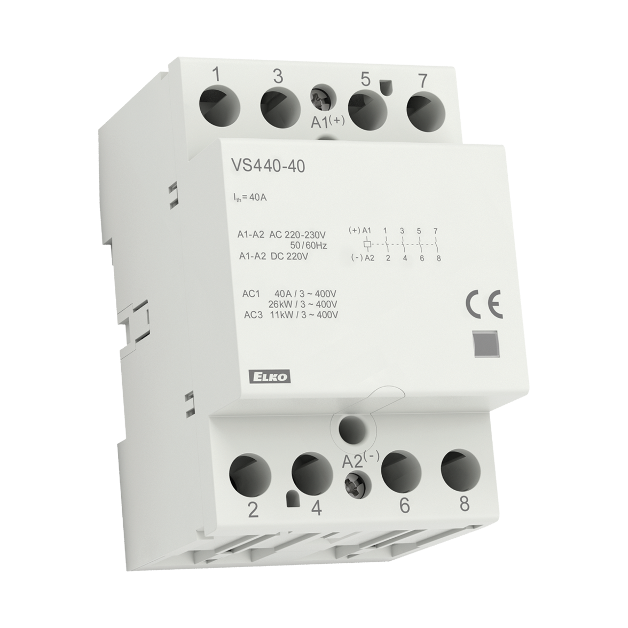 ELKP VS440-04UL 230V AC/DC Power Contactor