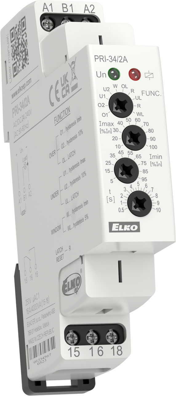ELKP PRI-34/5A Current Monitor Relays