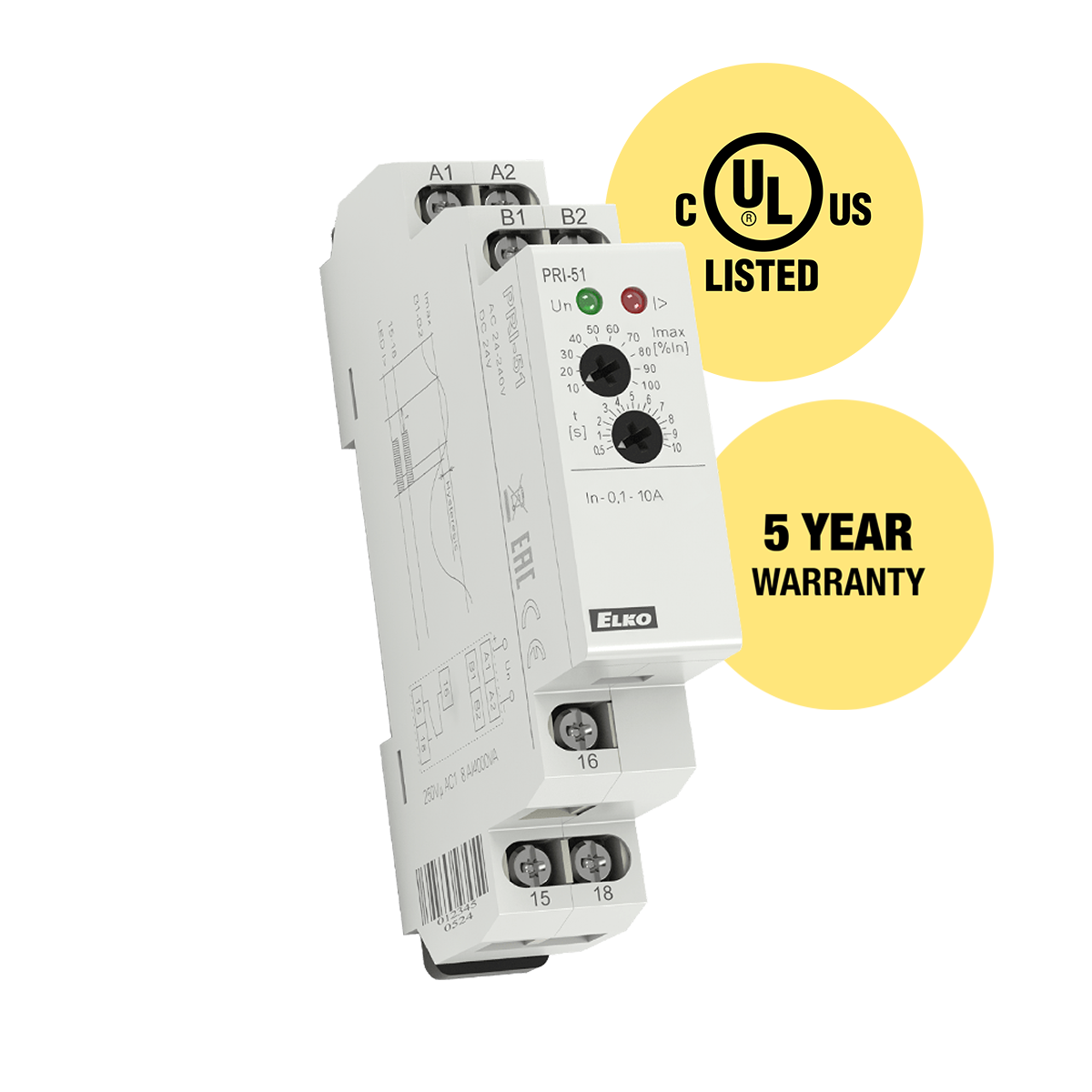 ELKP PRI-51/1A  Current Monitor Relays