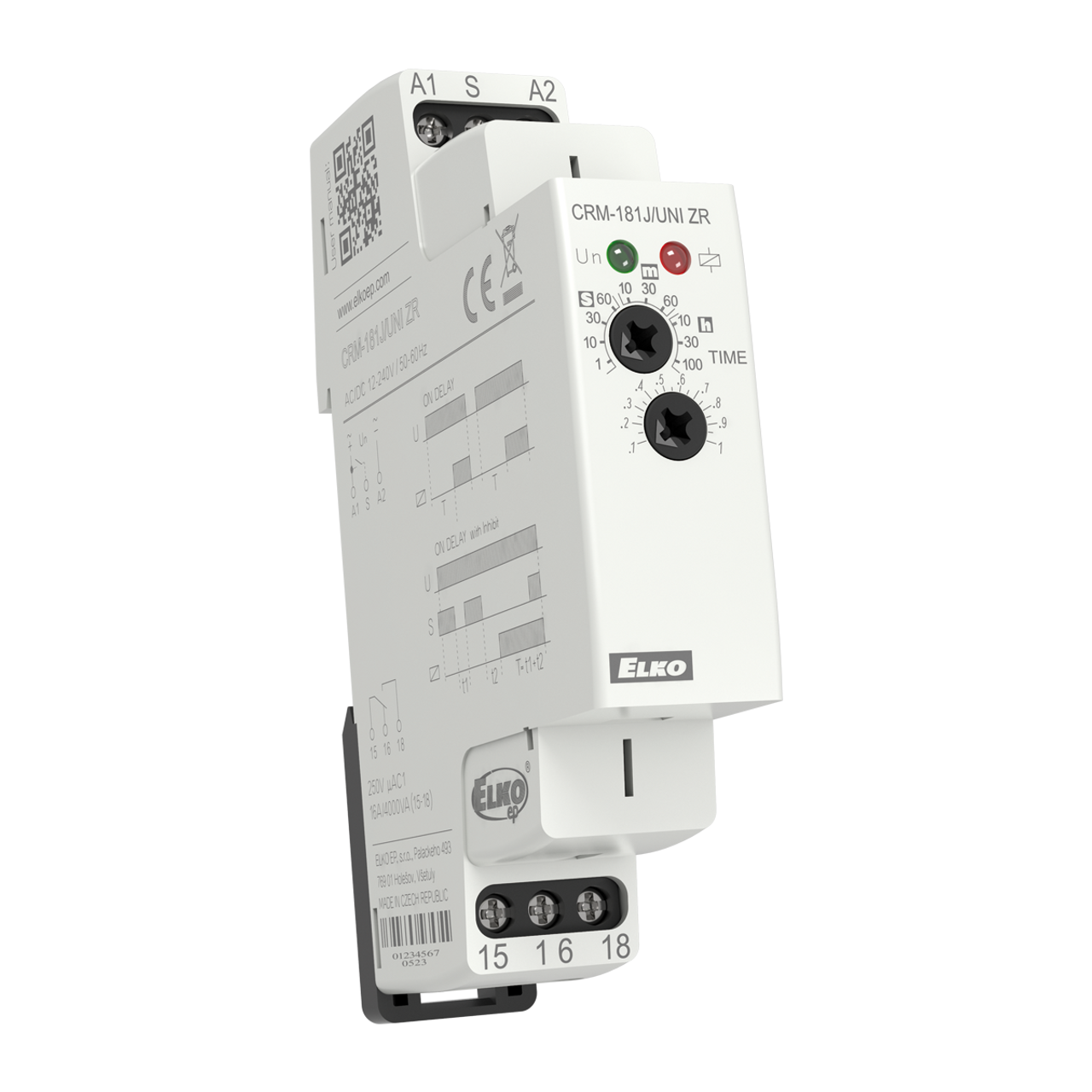 ELKP CRM-181J/UNI BL Flasher On First Time Delay Relay